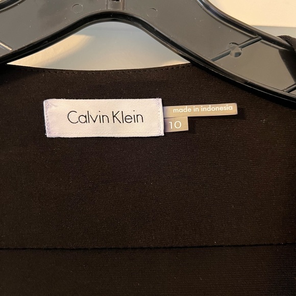 Calvin Klein Black Wrap Dress - Picture 4 of 9